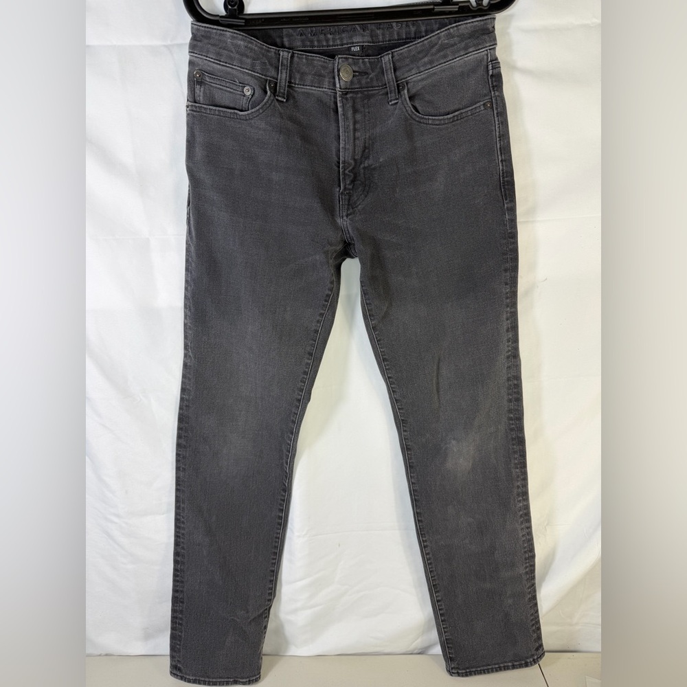 American Eagle Outfitters Men's Dark Gray Skinny Jeans